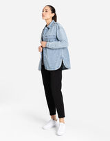Giacca scamiciata - Oversized Fit - blu