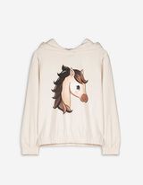 Felpa con cappuccio - Orlo compatto - beige