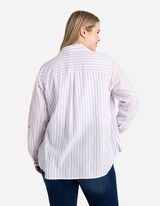 Overhemdblouse - Katoen - lila