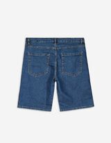 Kratke traperice - efekti pranja - tamno plava