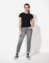 Strickshirt - einfarbig - schwarz