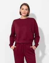 Dressipluus - &uuml;mar kaelus - tumepunane