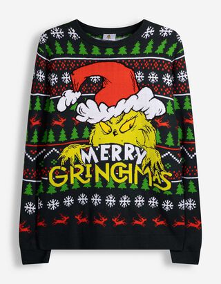 Trui - Grinch - Donkergroen