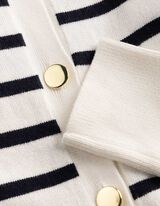 Cardigan - Patte de boutonnage - blanc