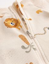 UV-Anzug - Allover-Print - wei&szlig;