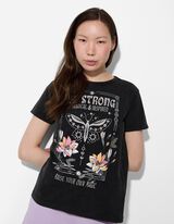 T-shirt - Stampa frontale - grigio scuro