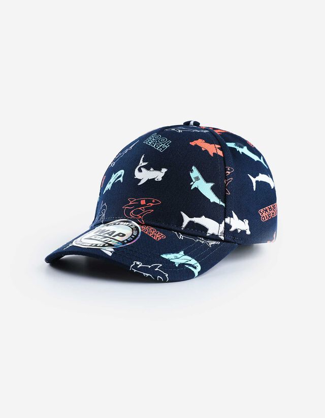Berretto da baseball - Stampa allover - blu scuro