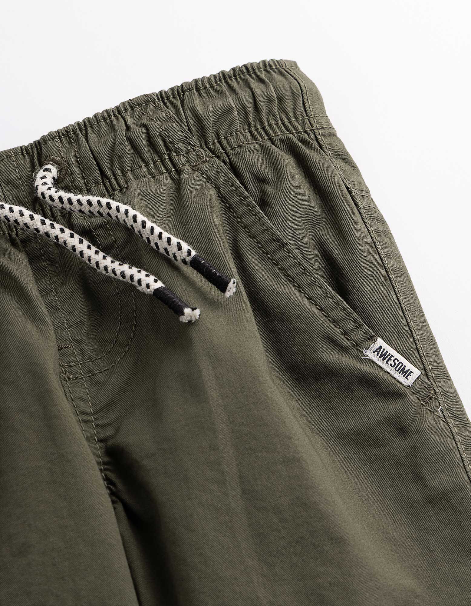 Jogpants - Elastischer Bund - Khaki