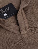 Poloshirt - Breigoed - lichtbruin