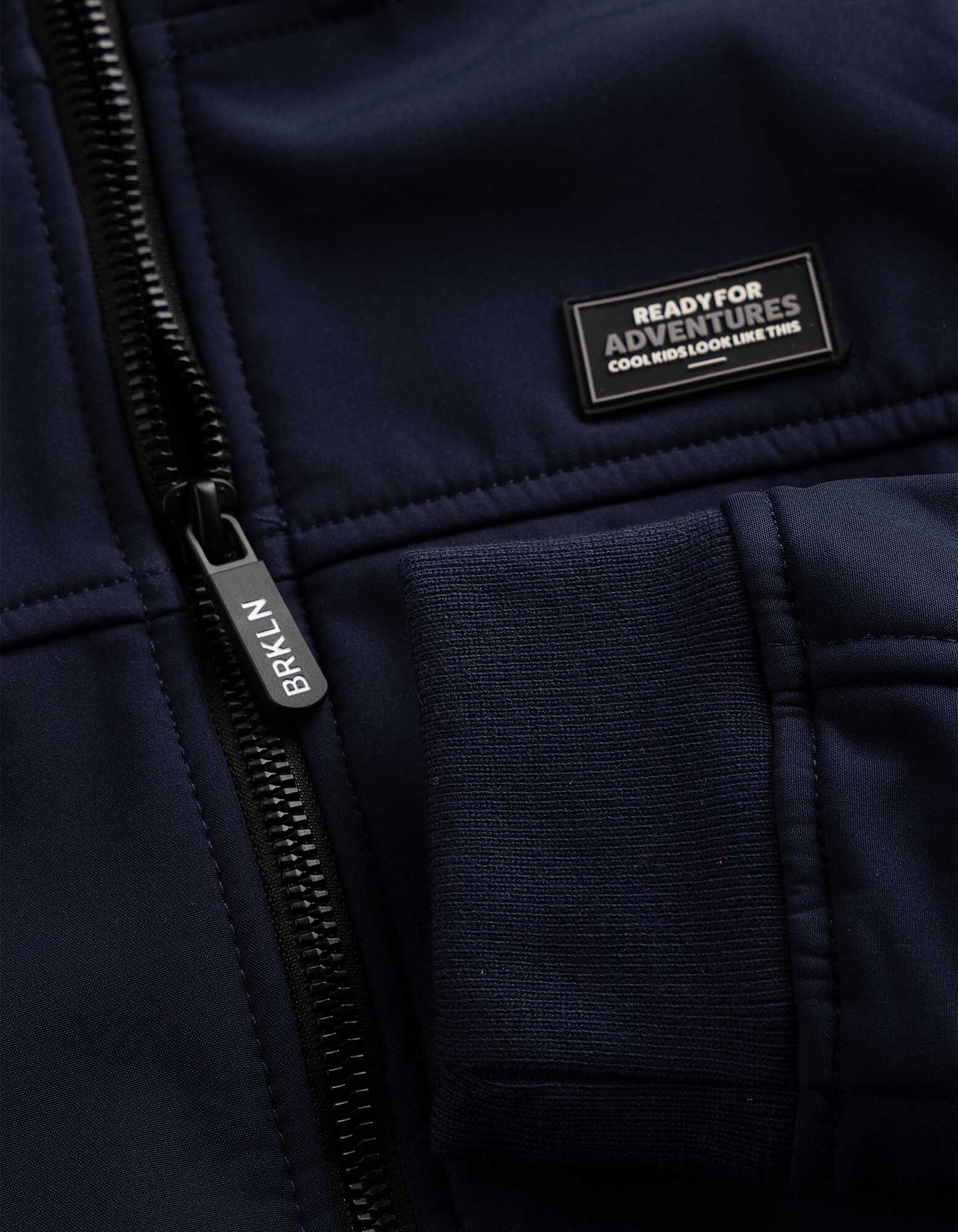 Softshelljacke - Labelpatch - Dunkelblau