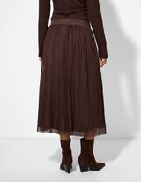 Rok - Plooien - donkerbruin