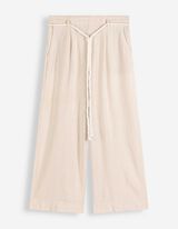 Culotte - Leinen-Optik - beige