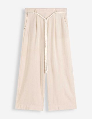 Culotte - Leinen-Optik - beige
