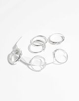 Ring - Set van 6 - zilver