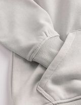 Sweatshirt - R&uuml;ckenprint - hellgrau