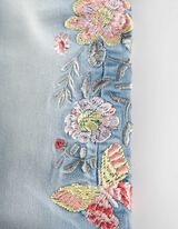 Jeans - Ricami - celeste