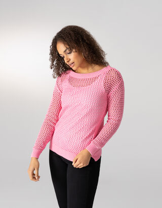 Pull-over - Coupe Regular Fit - rose