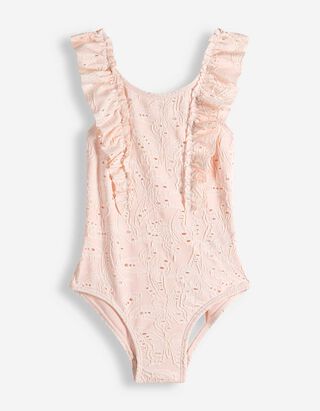 Jednodielne plavky - Až&uacute;rov&aacute; čipka - ruzova