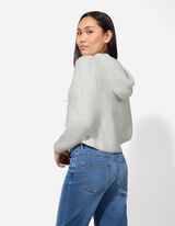 Kardigan - Kapuce - b&iacute;l&aacute;