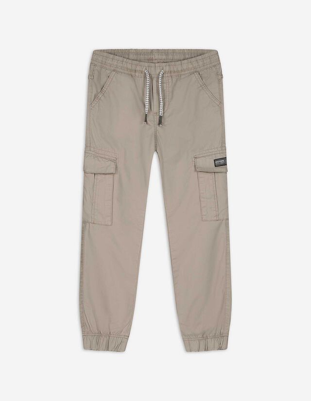 Pantaloni da jogging - Tasche applicate - beige