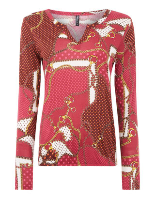 Damen Longsleeve mit Paisleymuster 