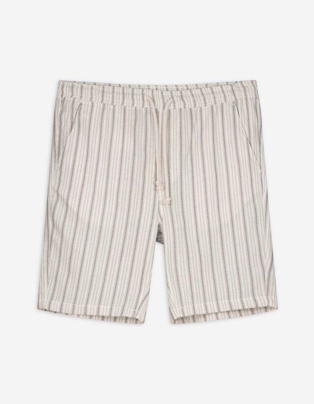 Shorts - Streifen - weiß
