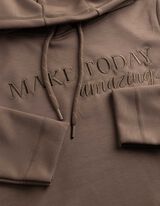 Pikkade varrukatega s&auml;rk - motiiv - helepruun