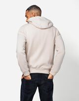 Sweatjacke - Kapuze mit Tunnelzug - beige