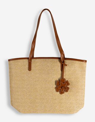 Tasche - Stroh - Beige
