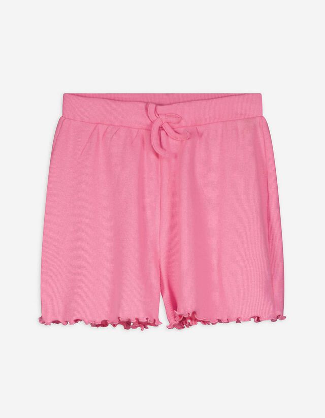 Kratke hlače - Valoviti rub - pink