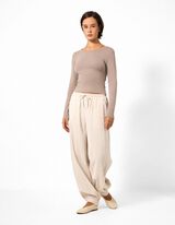 Cropped Shirt - Cropped - Braun