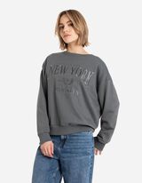 bluza - hafty - szary