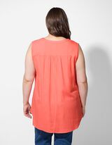 Majica na bretele - Viskoza - svetlo-crvena