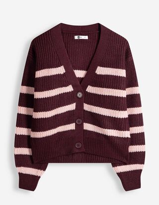 Strickjacke - Strick - Lila