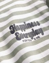 Maglia a manica lunga - Righe - verde