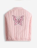 Jacke - Stickereien - rosa