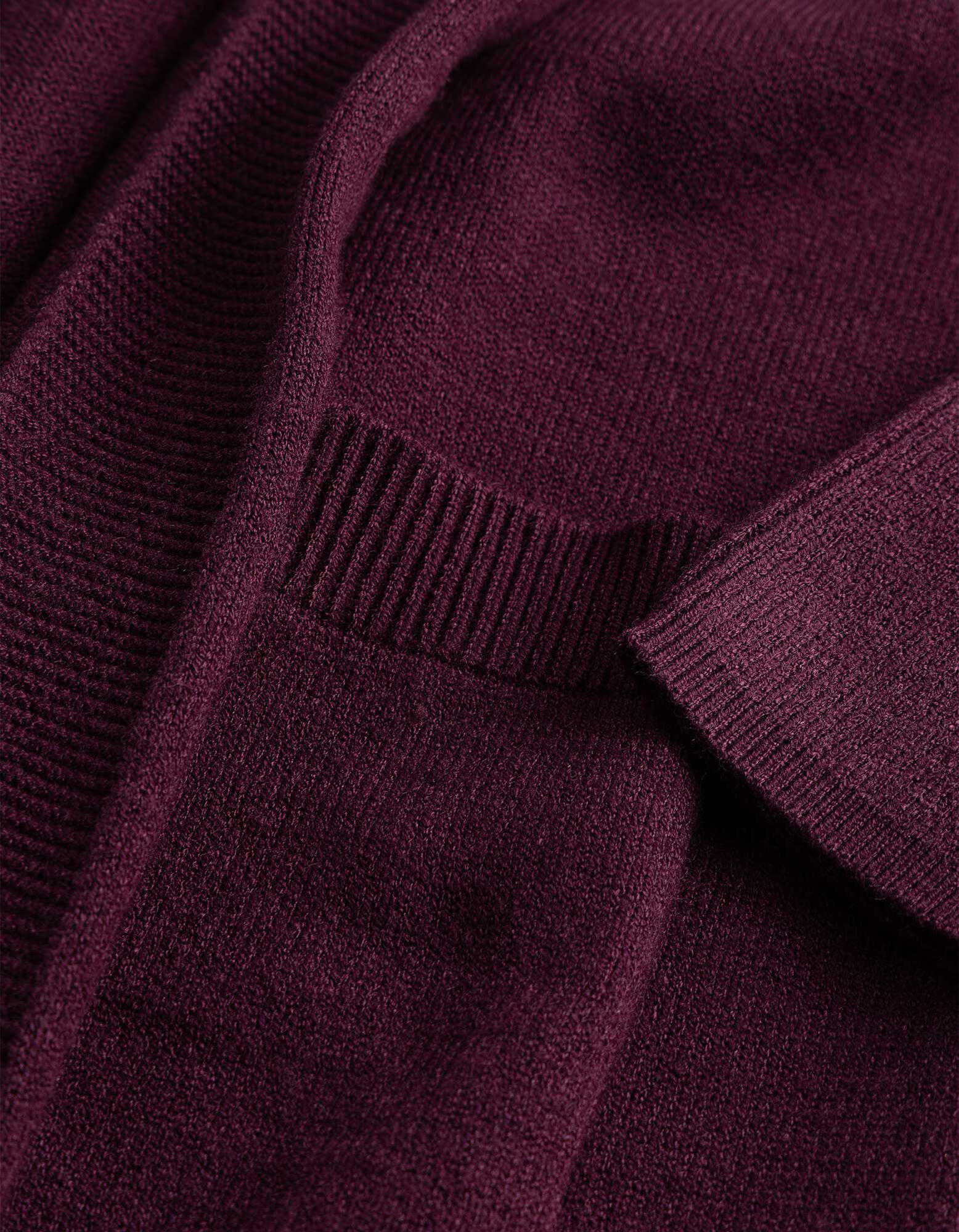 Cardigan - einfarbig - Dunkelrot