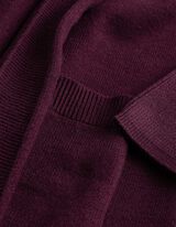 Cardigan - einfarbig - Dunkelrot