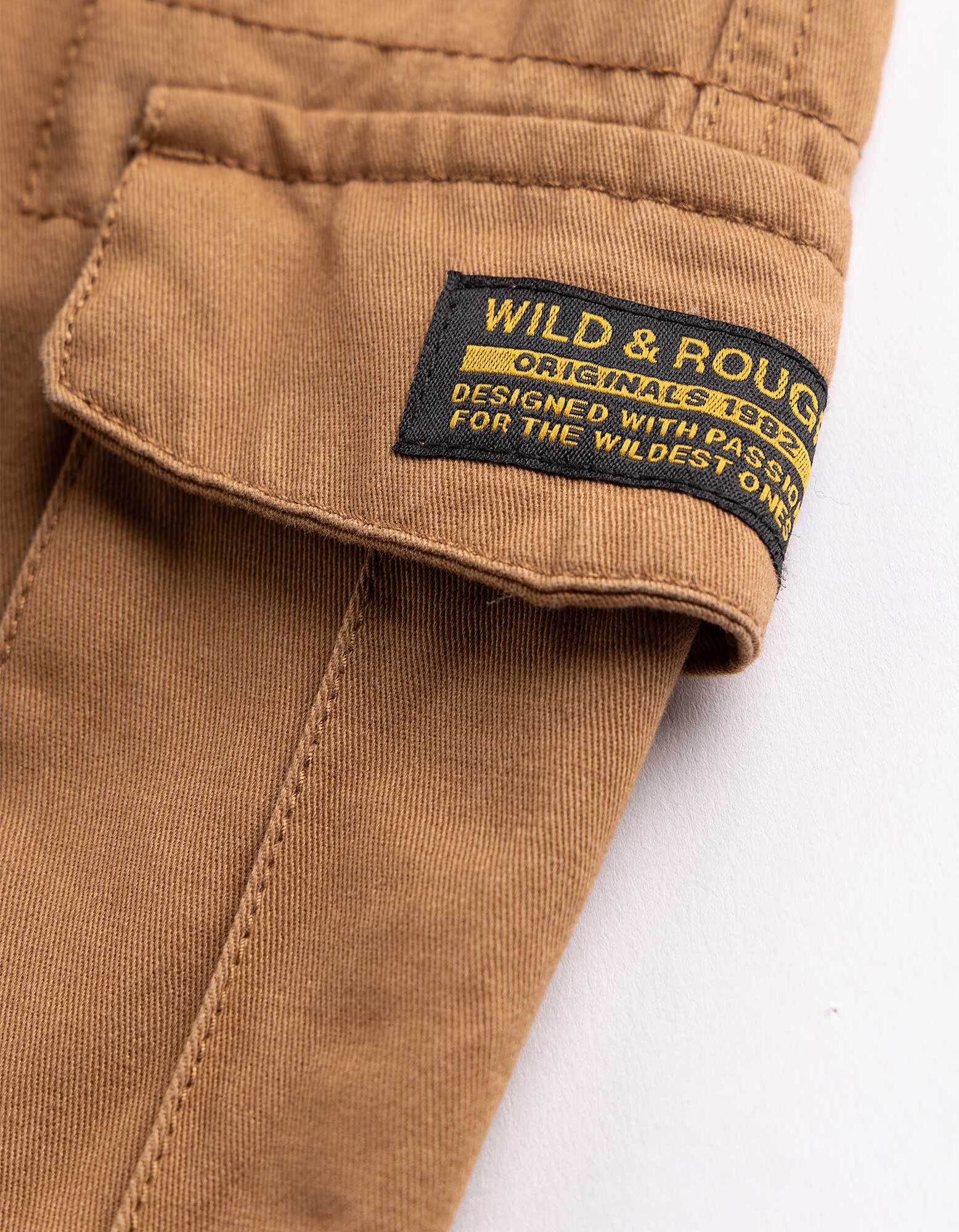 Jogpants - Aufgesetze Taschen - Braun