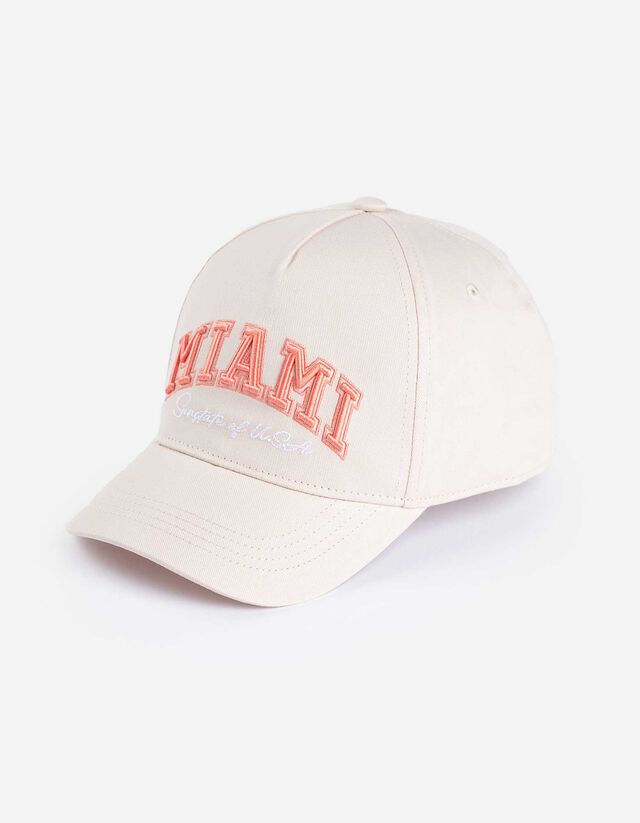 Casquette - Broderie - Beige