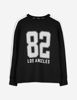 Sweatshirt - Frontprint - schwarz