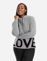 Pulóver - Feliratos - szürke