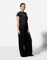 T-Shirt - Modal-Anteil - schwarz