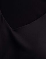 Langarmshirt - Herausnehmbare Cups - Schwarz