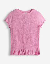 T-Shirt - Muschelsaum - rosa
