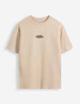 T-shirt - Wafelstructuur - Lichtgrijs