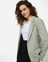 Blazer - Tinta unita - verde scuro