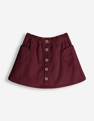 Rok - Effen - Donkerrood