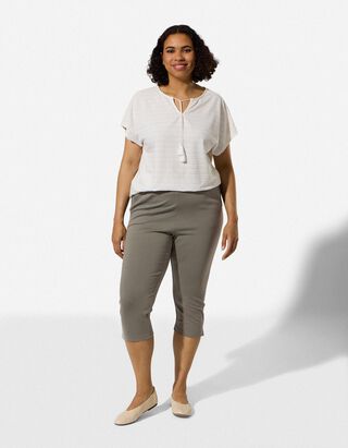 Caprihose - Skinny Fit - Gr&uuml;n
