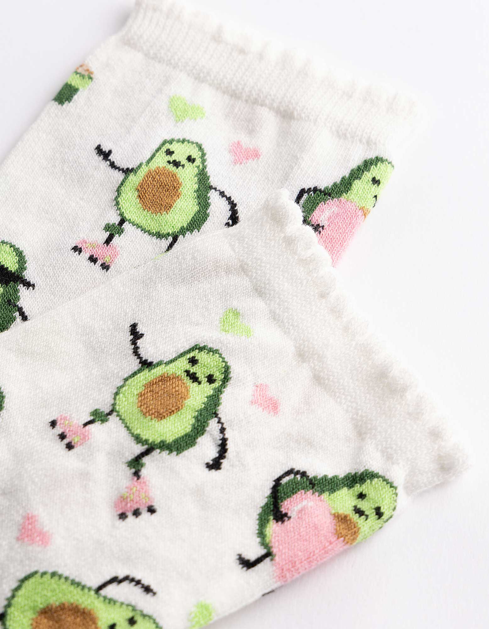 Socken - Allover-Muster - Off-White